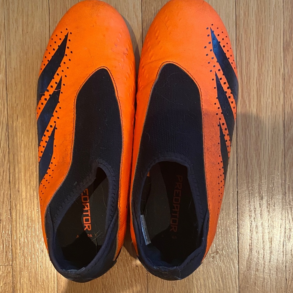 Adidas Kids Predator Orange and Black Sneakers